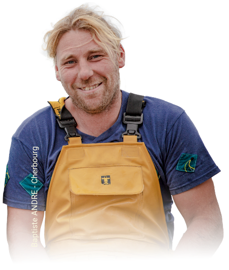 Pêcheur Normand Baptiste André à Cherbourg